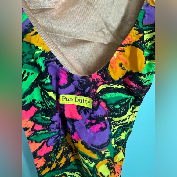 Pan Dulce One Piece VINTAGE Bikini size 7/8 (medium) - Picture 3 of 4